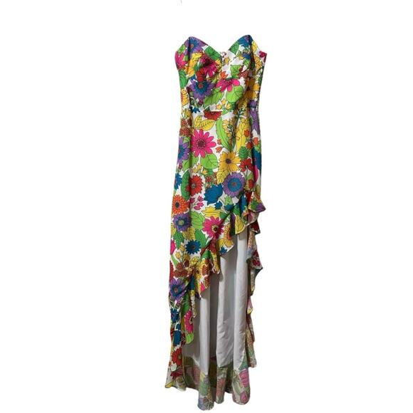 Amanda Uprichard Strapless Floral Gown Size XS NWT Retails $308 - Picture 4 of 7